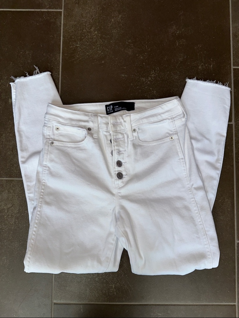 GAP White High-Rise Button-Fly Women’s Jeans